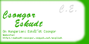 csongor eskudt business card